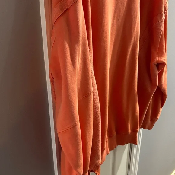 Aerie Oversized Coral Orange Sweatshirt - Picture 6 of 6